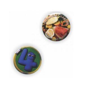 Branded 45mm Circle Button Badges