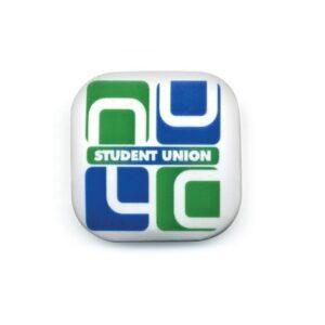 Branded 54mm Square Button Badges