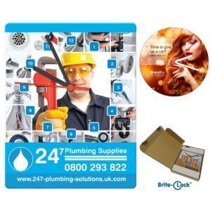 Branded Brite-Clock Wall Clock