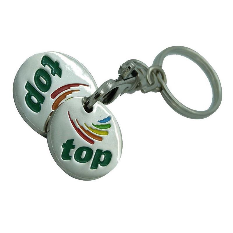 Double Trolley Token Keyring - Prime Promotions