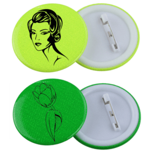 Branded Neon Button Badges