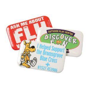 Branded Rectangle Button Badges