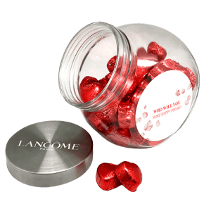 Chocolate Heart Filled Jar