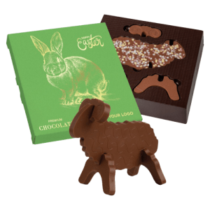 3D Easter Lamb Chocolate Puzzle